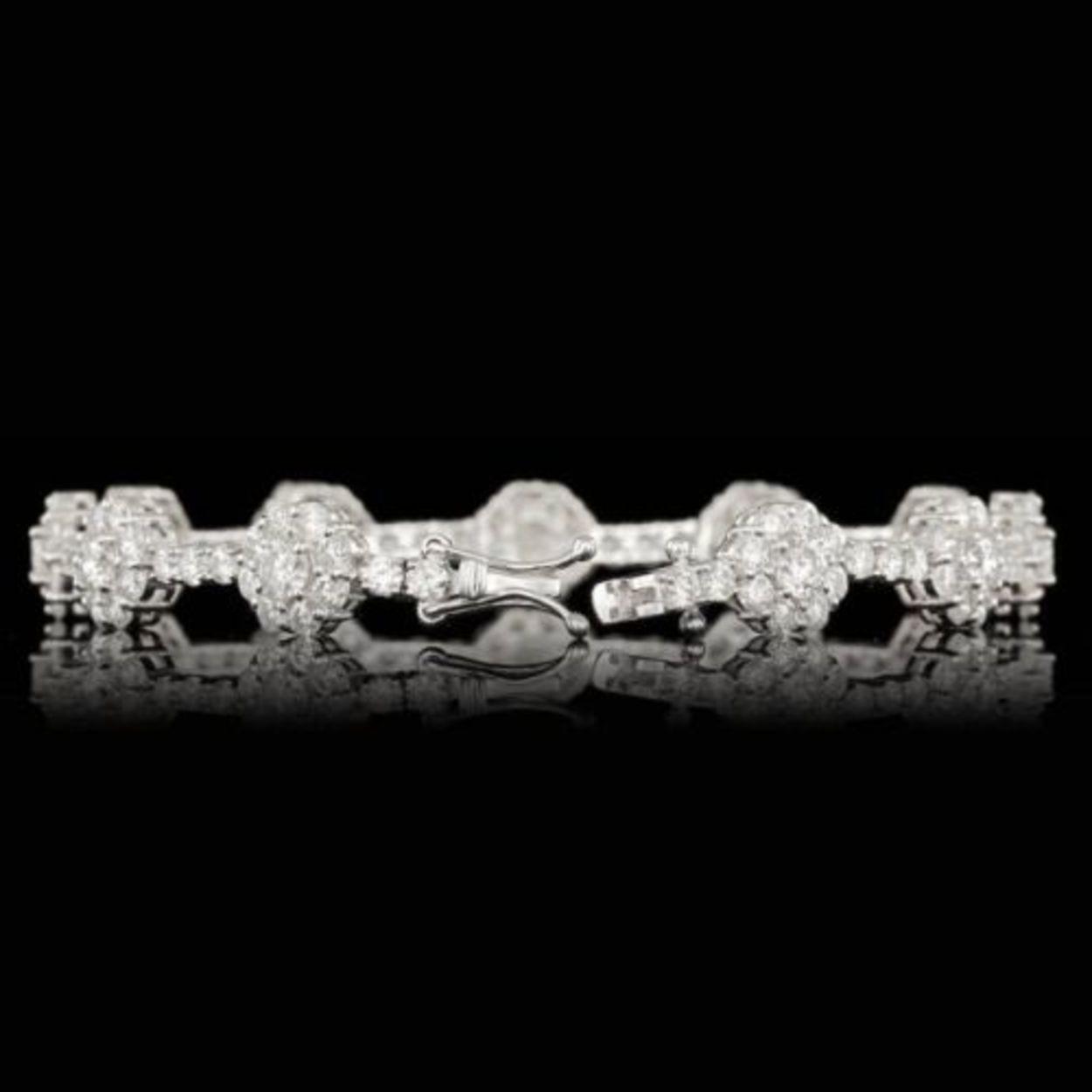 18k White Gold 9.38ct Diamond Bracelet