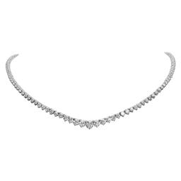 14k White Gold 10.30ct Diamond Necklace