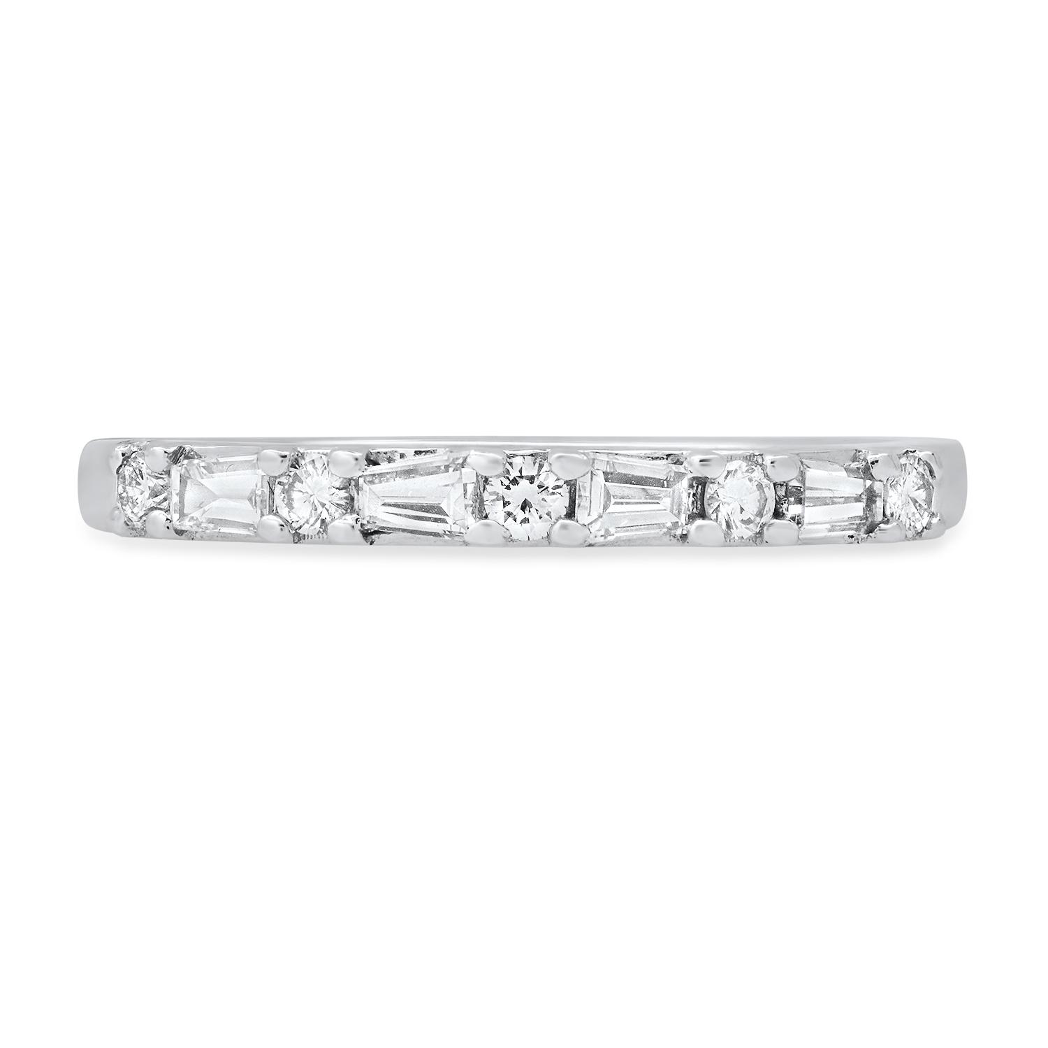 14K White Gold Setting with 0.36ct Diamond Ladies Ring