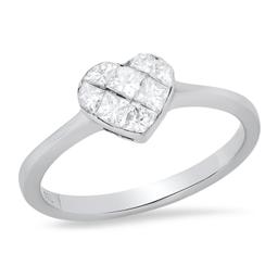 18K White Gold Setting with 0.60tcw Diamond Ladies Ring