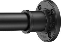 BRIOFOX  Shower Curtain Rod ,43 to 72" Stainless Steel, [Matte Black]. Retail $35.00