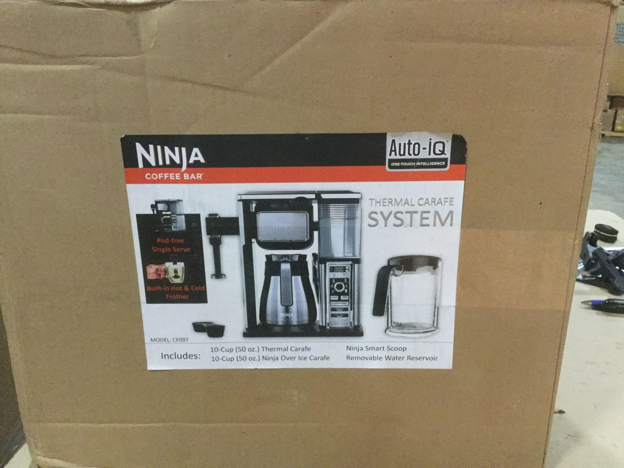 Ninja Coffee Bar Auto-iQ Programmable Coffee Maker Stainless Carafe (CF097) - $144.95 MSRP