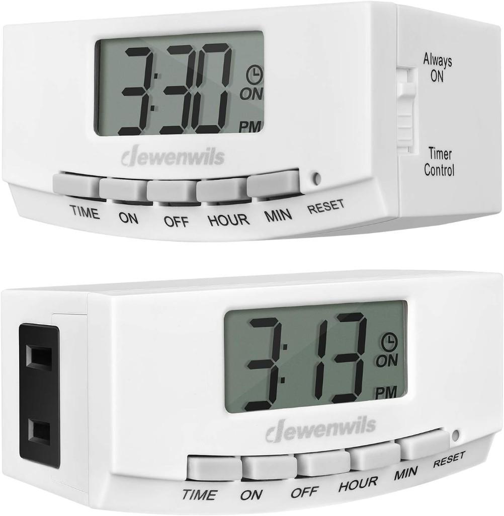 DEWENWILS Timer Outlet, 24 Hour Timers for Electrical Outlets, $15.99 MSRP