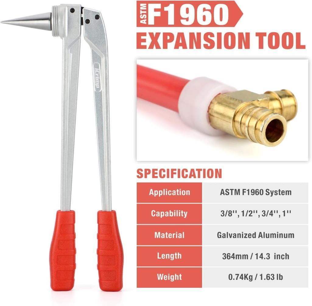 iCrimp F1960 PEX-a Expansion Tool with PEX Pipe Cutter & Expander Heads, $119.99 MSRP