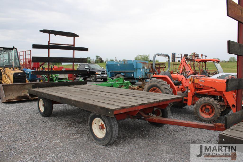 Wooden 8'x 14' hay wagon