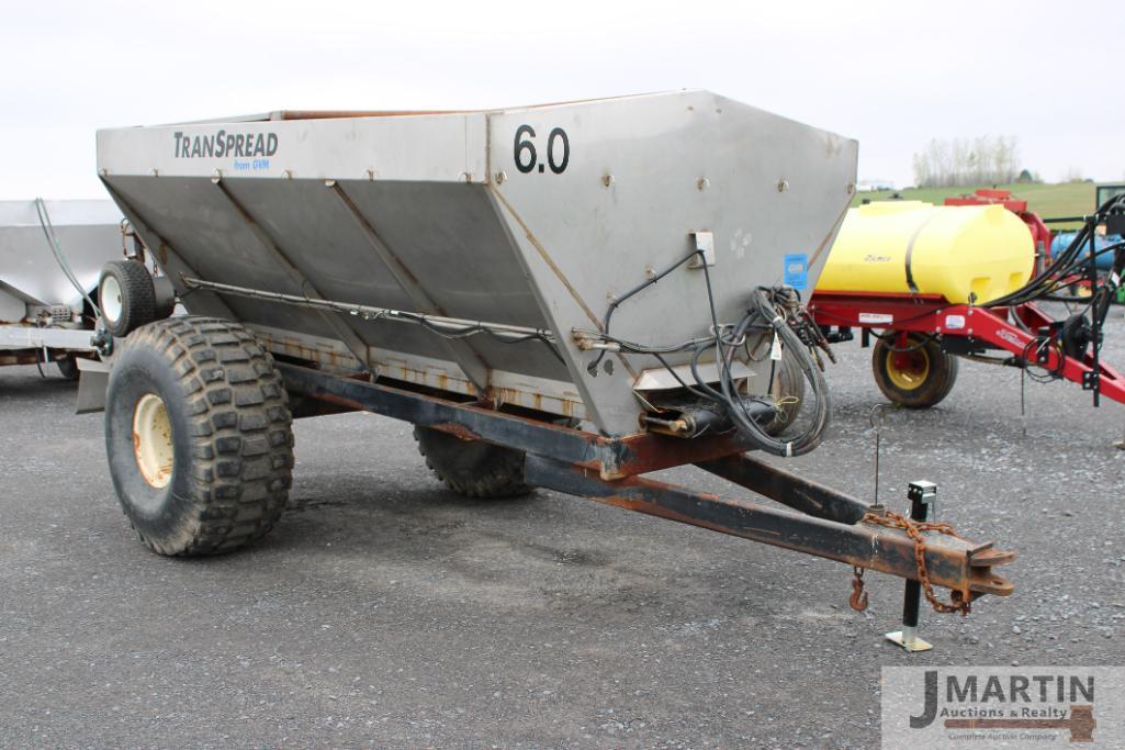 Transpead GVM 6 ton fert spreader