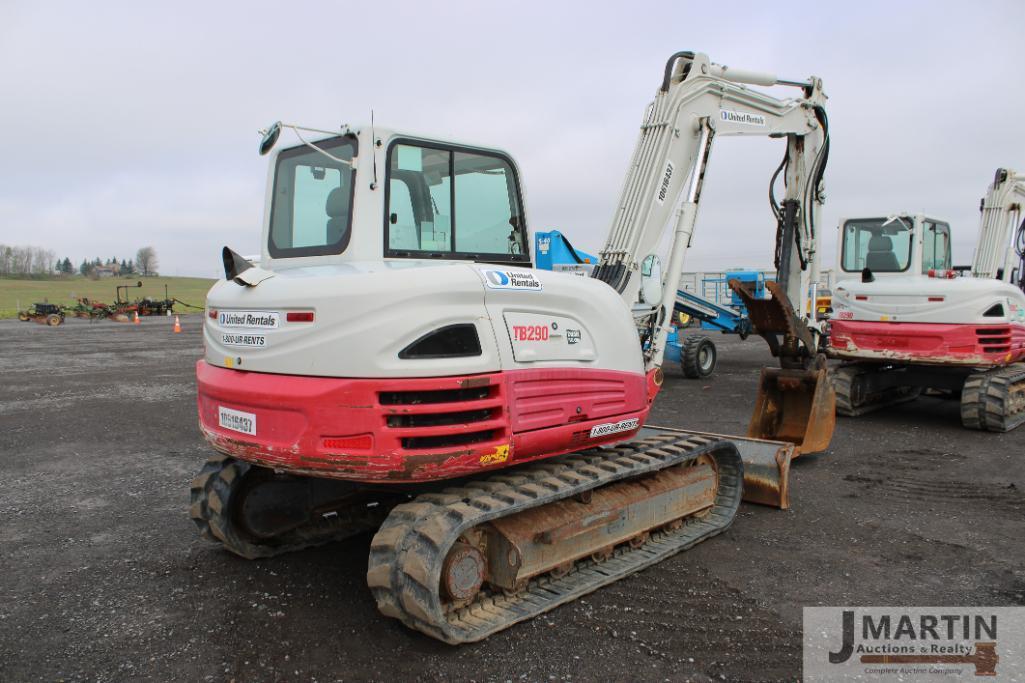 2017 Takeuchi TB290 excavator