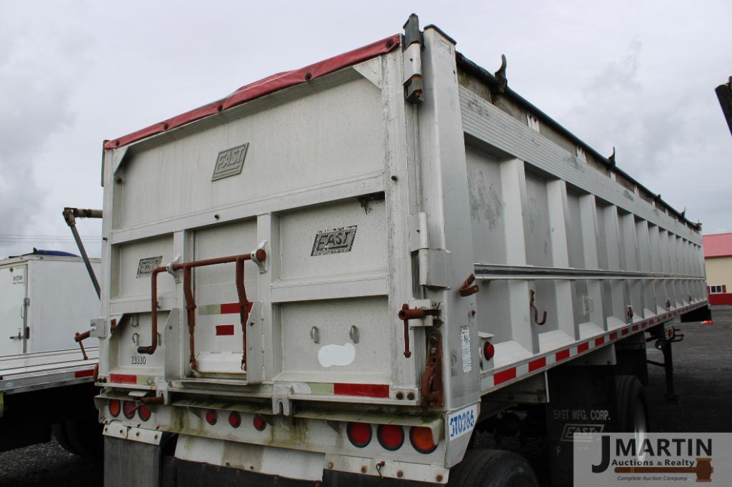 1998 East 40' frameless dump trailer