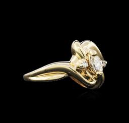 0.30 ctw Diamond Ring - 14KT Yellow Gold