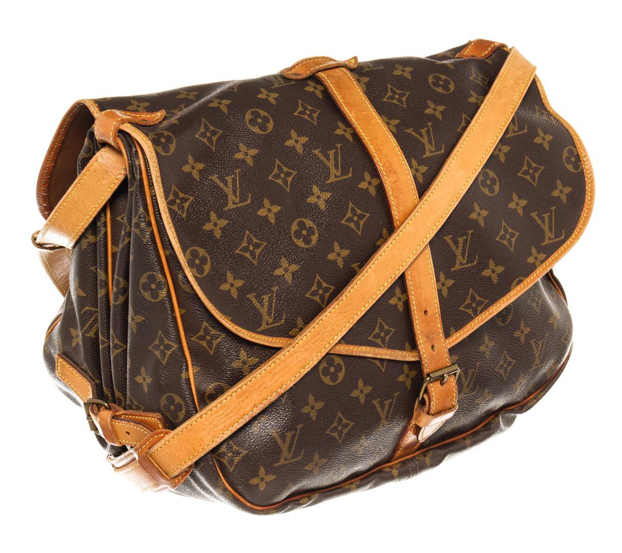 Louis Vuitton Brown Monogram Saumur 35cm Crossbody Bag