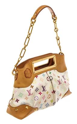 Louis Vuitton White Multicolor Monogram Judy MM Shoulder Bag