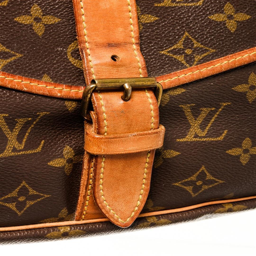 Louis Vuitton Brown Monogram Saumur 35 Shoulder Bag