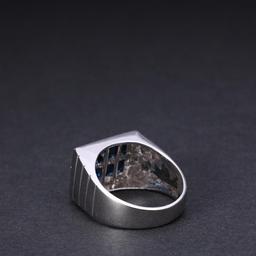 18k White Gold Sapphire & Diamond Ring