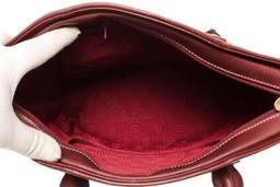 Cartier Red Leather Must de Cartier Shoulder Bag