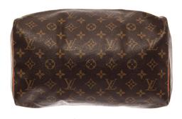 Louis Vuitton Brown Monogram Canvas Speedy 30 Satchel Bag