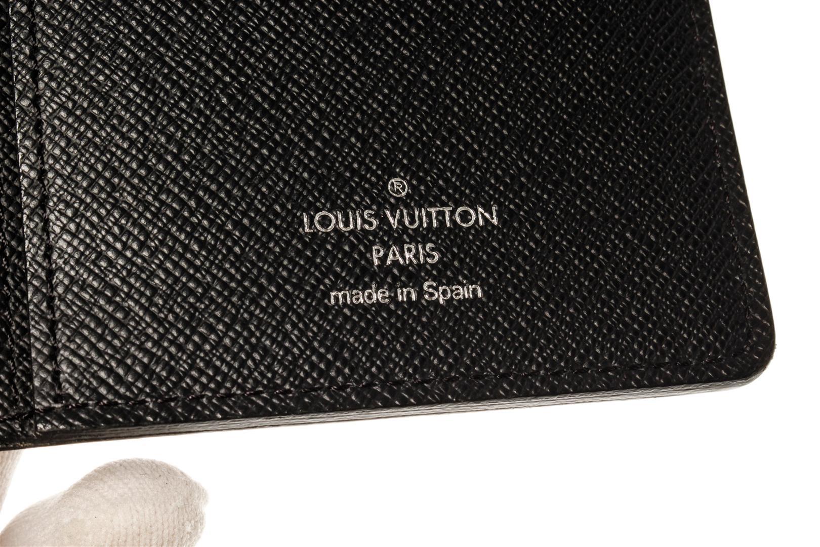 Louis Vuitton Black Epi Leather Brazza Wallet