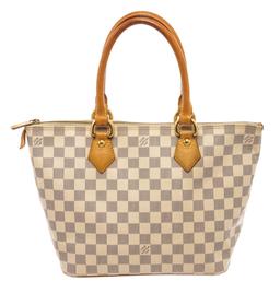 Louis Vuitton White Damier Azur Saleya PM Shoulder Bag