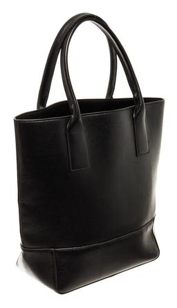 Bottega Veneta Black Leather Open Tote Bag