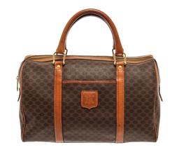 Celine Brown Macadam Boston Bag