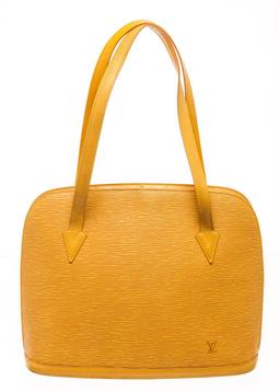 Louis Vuitton Yellow Epi Leather Lussac Shoulder Bag