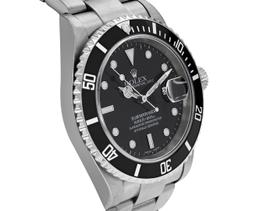 Rolex Mens No Holes Case Stainless Steel Black Dial Submariner With Rolex Box