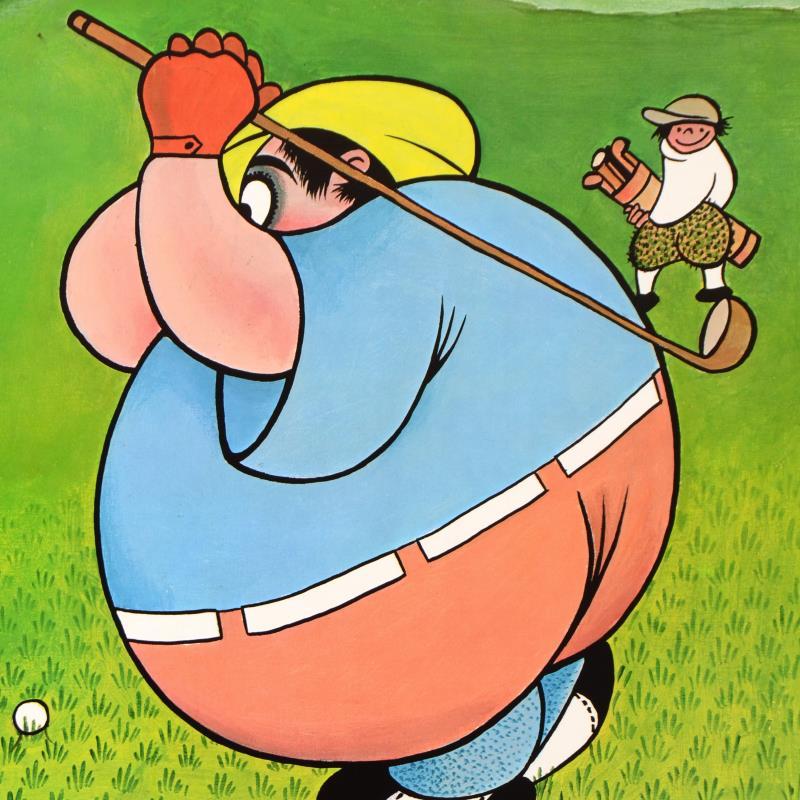 Fat Golfer by Xavier Cugat (1900-1990)