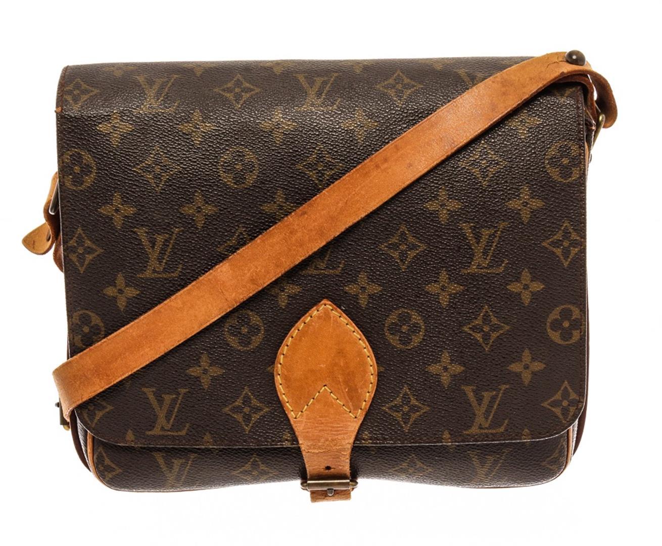 Louis Vuitton Brown Monogram Cartouchiere GM Messenger Bag