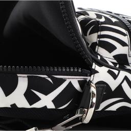 Christian Dior Black White Printed Nylon Mini Rider Shoulder Bag