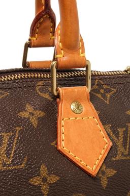 Louis Vuitton Brown Monogram Speedy 25 Satchel Bag