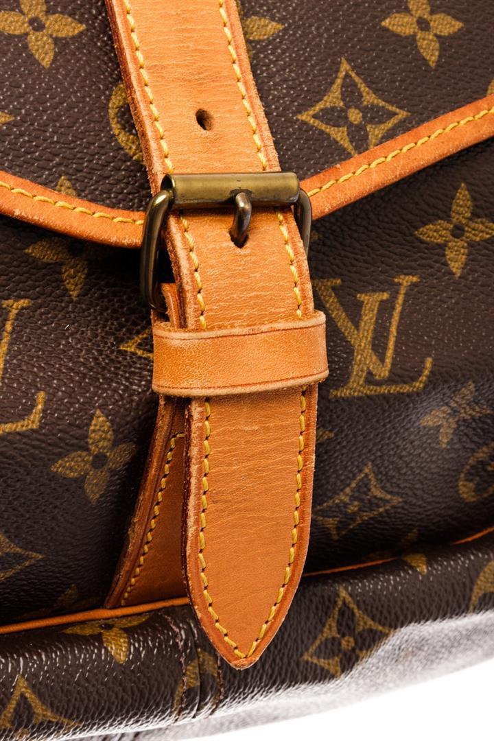 Louis Vuitton Brown Monogram Leather Saumur 30 Messenger Bag