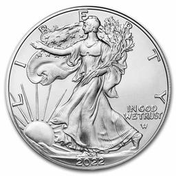 2022 American Silver Eagle .999 Fine Silver Dollar Coin