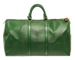 Louis Vuitton Green Epi Leather Keepall 50