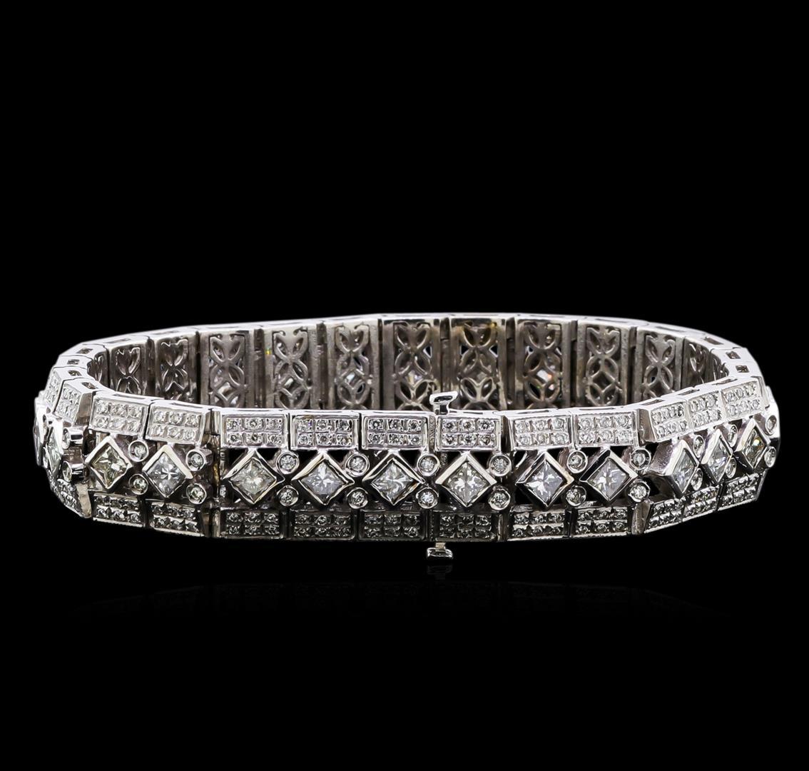 10.00 ctw Diamond Bracelet - 18KT White Gold