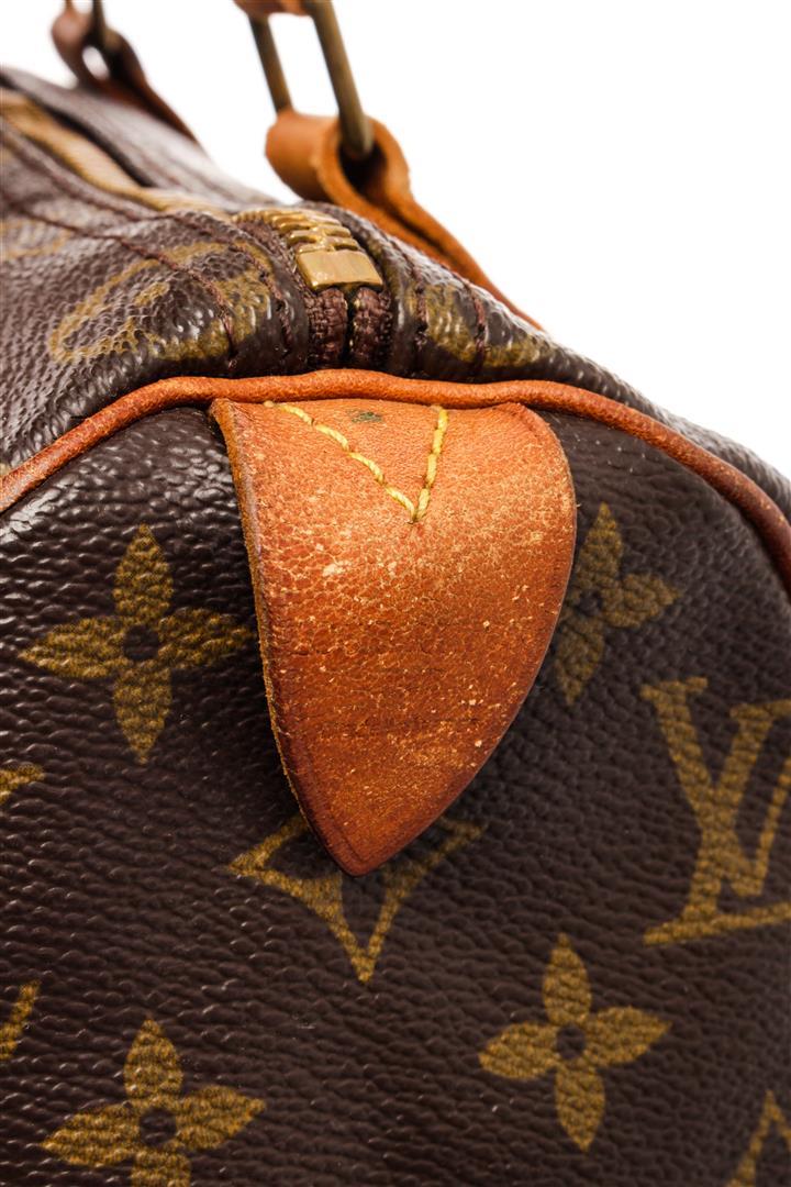 Louis Vuitton Brown Monogram Canvas Speedy 25 Satchel Bag