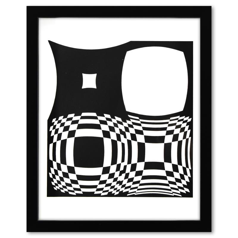 Japet de la serie Croises by Vasarely (1908-1997)