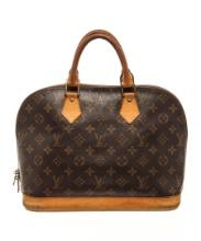 Louis Vuitton Brown Monogram Canvas and Leather Alma PM Bag