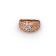 14K Rose Gold & Moissanite Ring