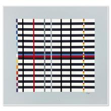 Hommage du Mondrian (Light Blue) by Agam, Yaacov