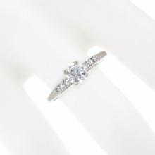 Antique 18k Gold 0.72 ctw Old European Diamond Solitaire Engagement Promise Ring