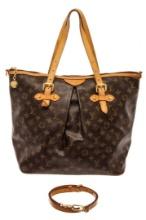 Louis Vuitton Brown Monogram Canvas Palermo GM Shoulder Bag