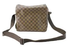 Louis Vuitton Damier Ebene Canvas Leather Naviglio Messenger Bag