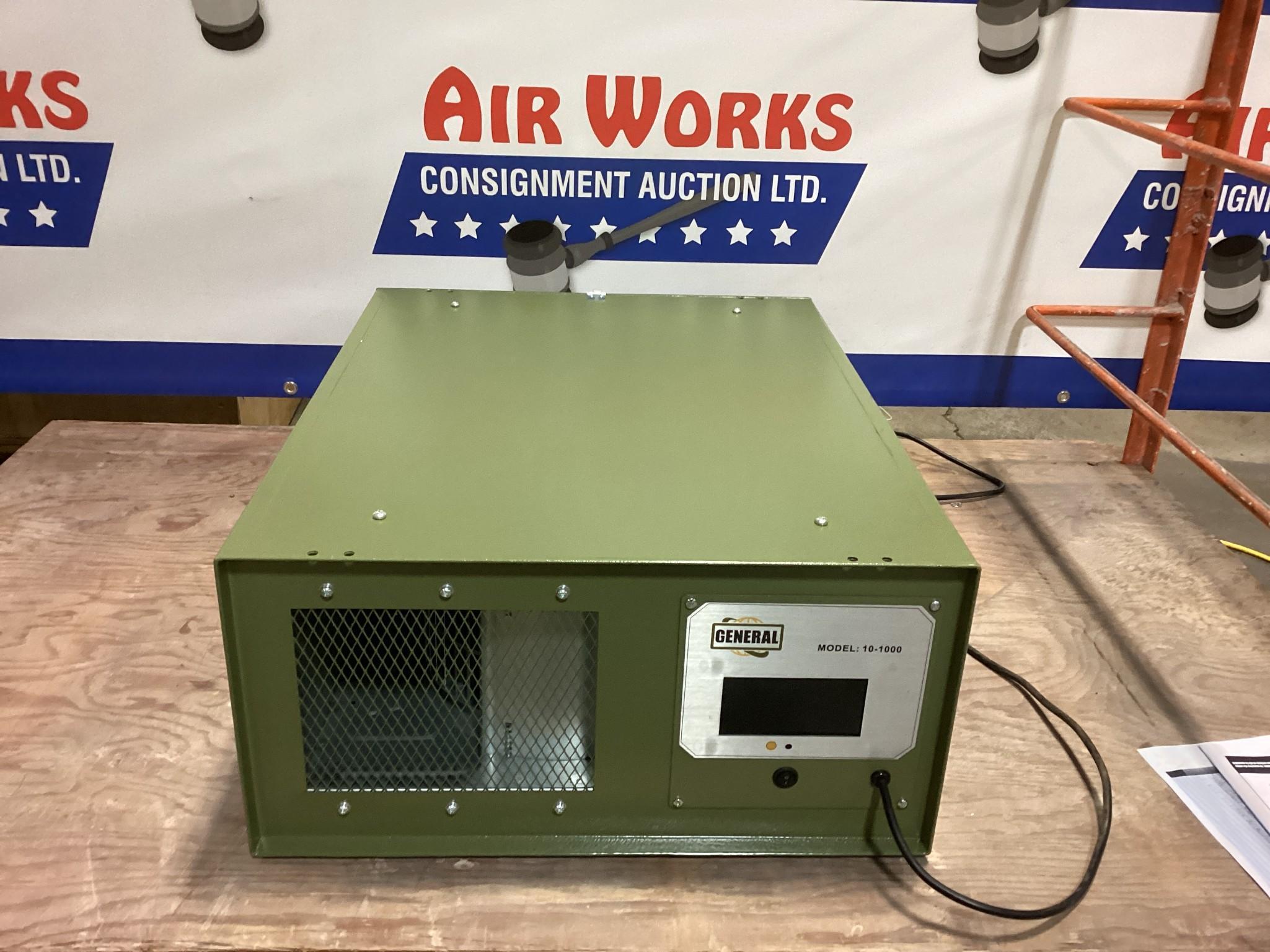 New Unused General Model 10-1000 Air Filtration System