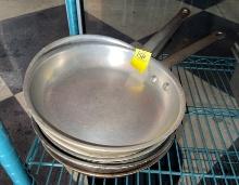 QTY. 5 - COMMERCIAL FRY PANS