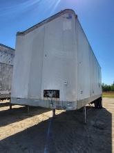 1990 Fruehauf Dry Box Semi Trailer w/ Working Lift Gate