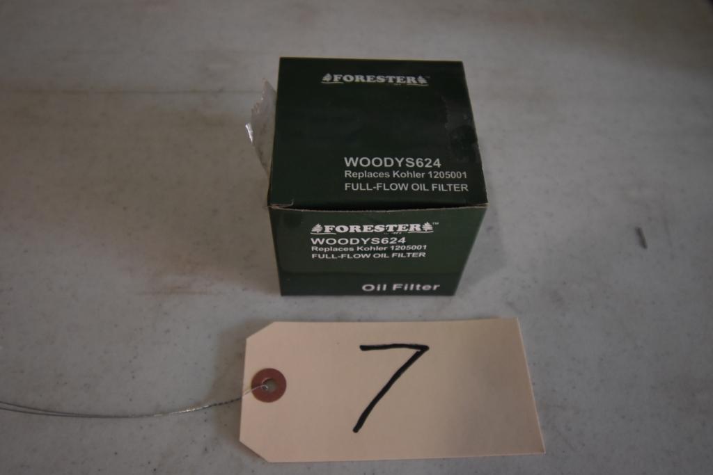 FORESTER OIL FILTER WOODYS624 REPLACES KOHLER 1205001