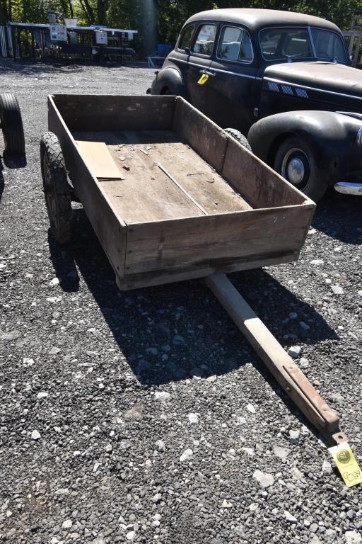 Vintage Wooden Trailer w/ Model A axle and wheels