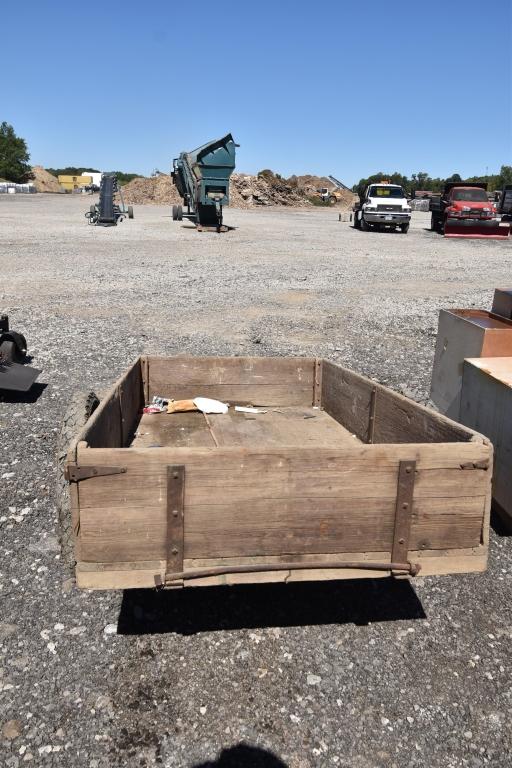 Vintage Wooden Trailer w/ Model A axle and wheels