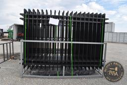2024 FENS Steel Fence 10FT long X 8FT tall