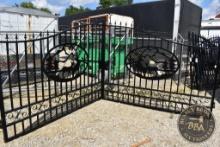 2024 GREATBEAR 20FT BI-PARTING WROUGHT IRON GATE 26370