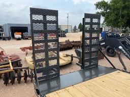 2024 Maxx-D 83'' x 22' Equipment Trailer Stand Up Ramps 2 - 7K lb Axles VIN 15726 Factory